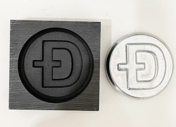 Dogecoin Graphite Mold and Coin