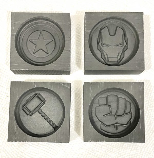 4 Pack Avengers Graphite Molds
