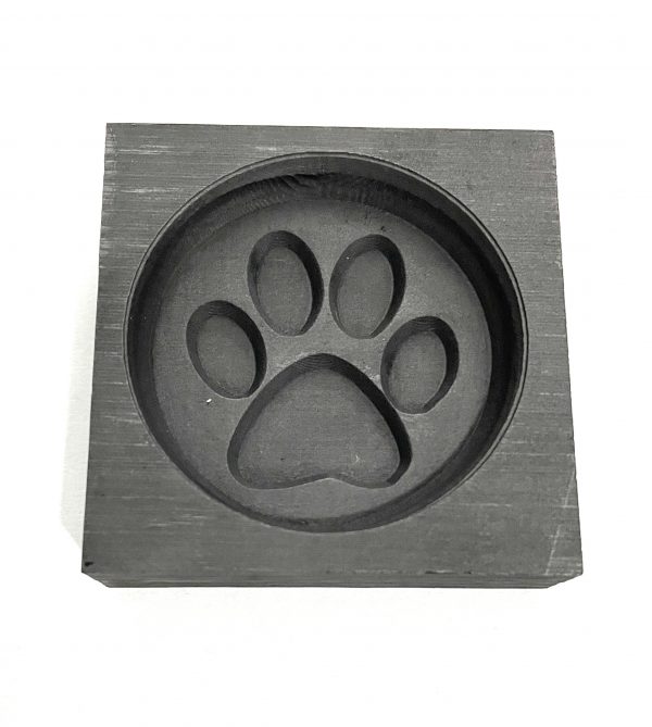 Paw print graphite mold