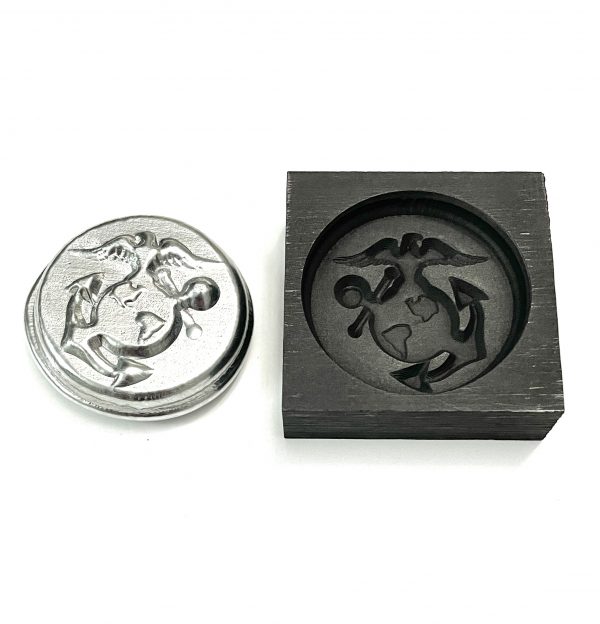 USMC Graphite Mold and Coin