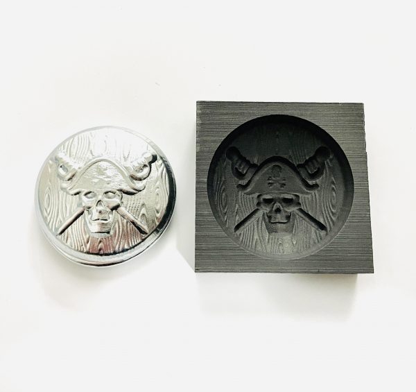 Jolly Roger Graphite Mold and Coin